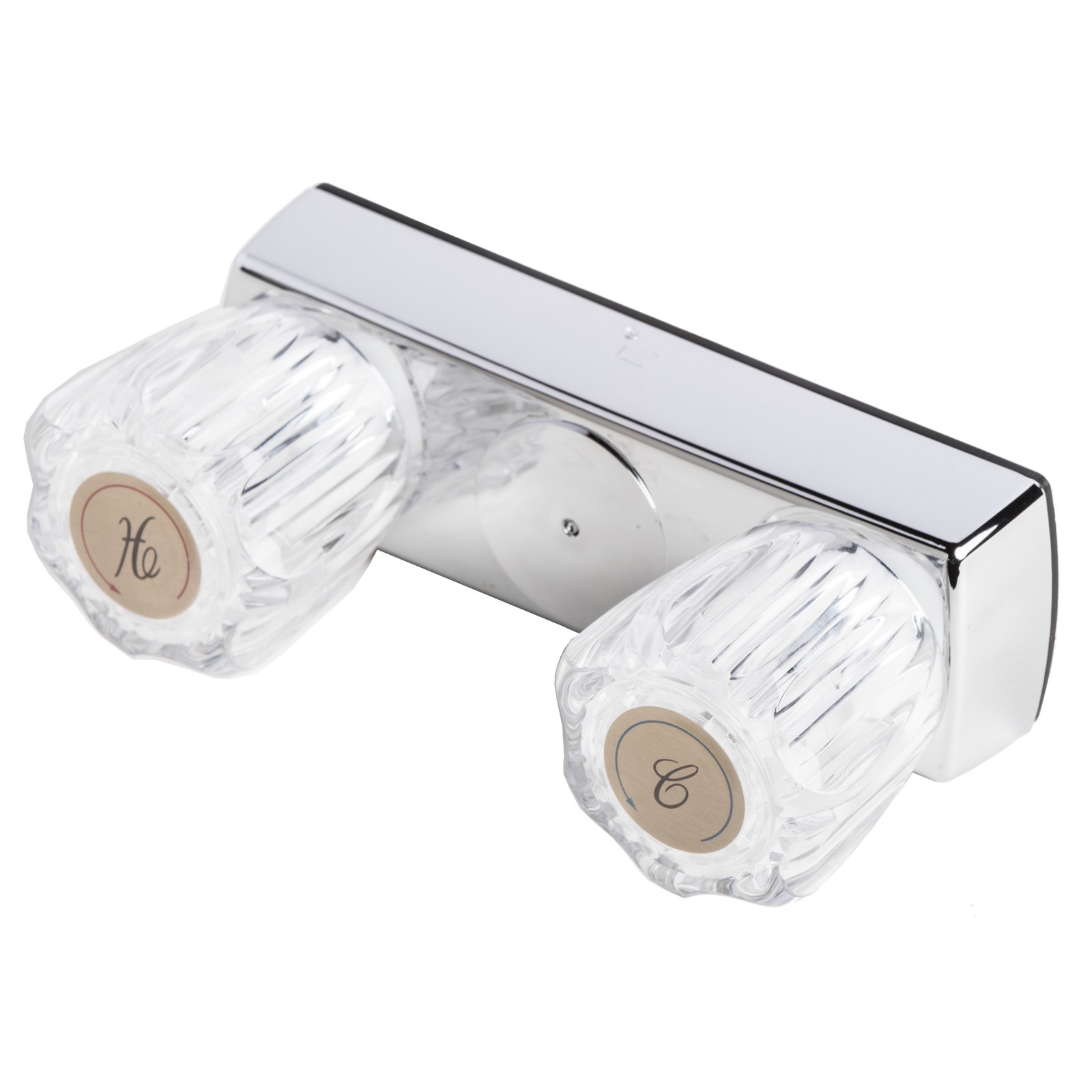 Mobile Home Two Handle 4" Shower Faucet Valve Chrome Finish