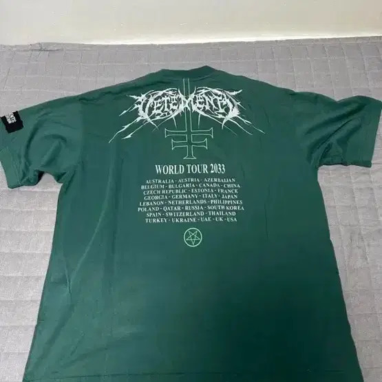 [XS] Vetements Heavy Metal Hardcore World Tour Patch T-Shirt Official
