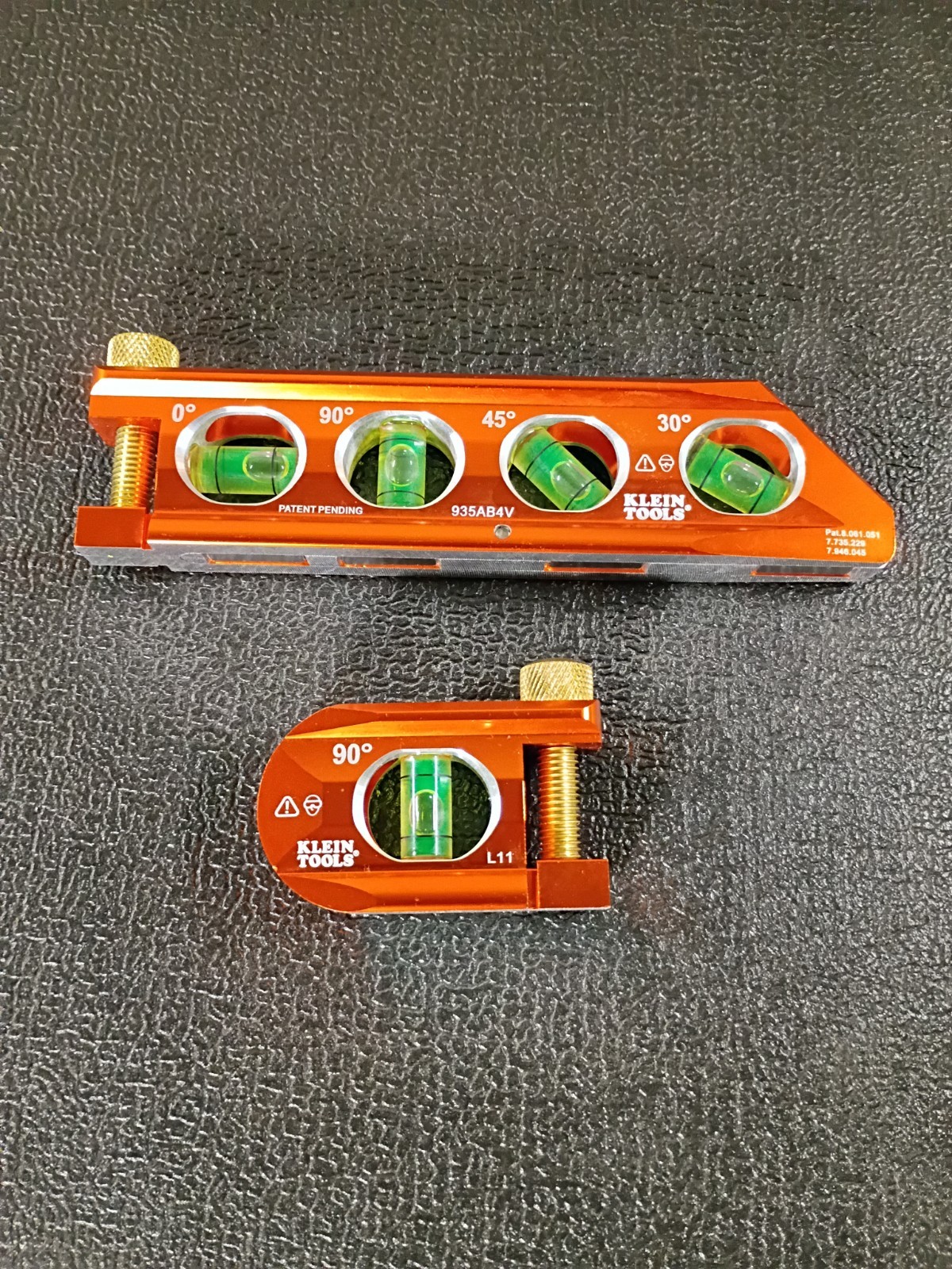 Klein Tools 935AB4V ACCU-BEND™ Level, 4 Vial, REM and Mini Level Lot Of 2