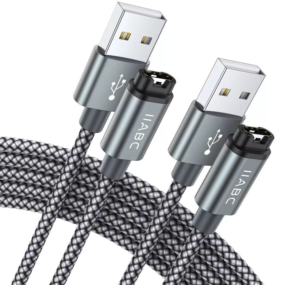 Compatible for Garmin Watch Charger Cable (2 Pack)