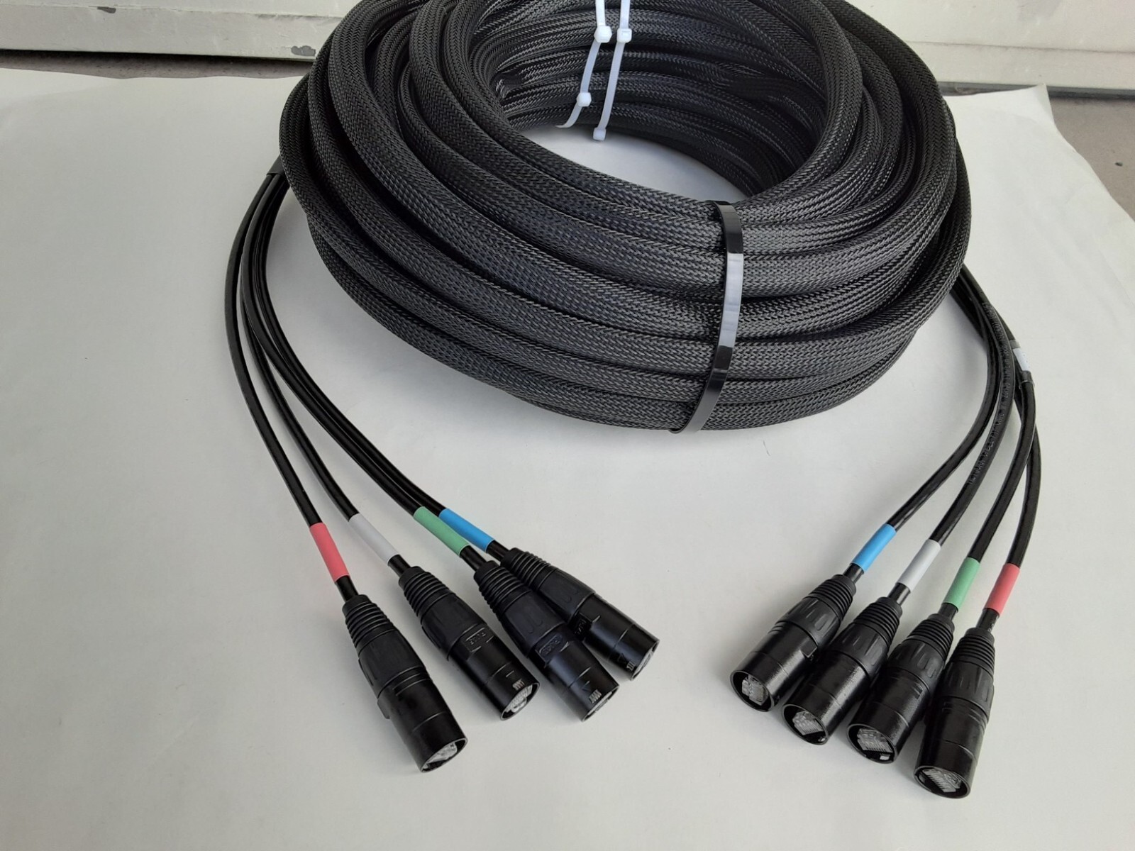 75 FT 4Channel CAT-6 Snake Tactical Shielded w/Neutrik Ethercon Digital Audio
