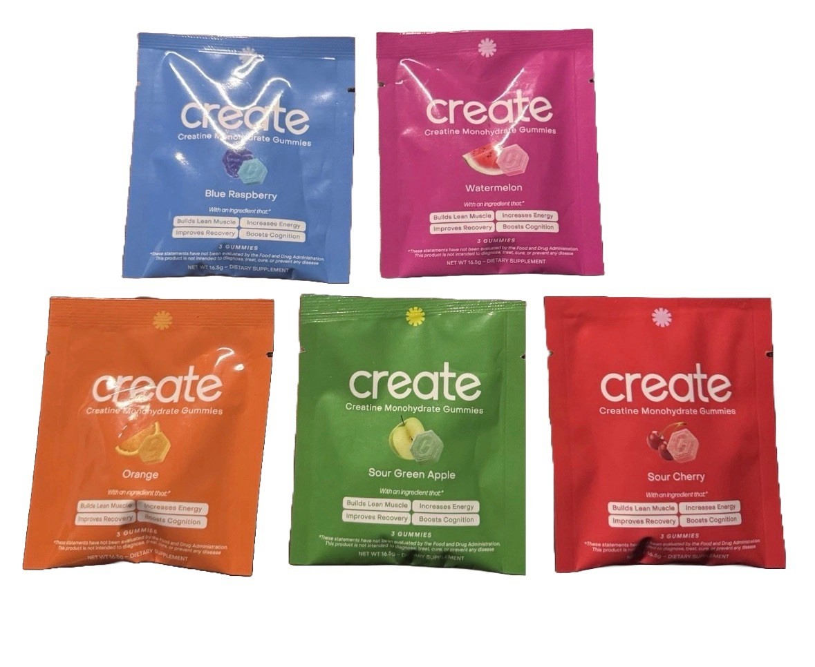 Create Creatine Gummies Variet Sample Pack 15Ct