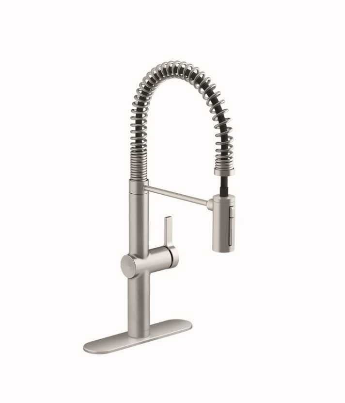 Kohler Haku Semi-Professional Kitchen Sink Faucet - Stainless Steel - R38475-LVS