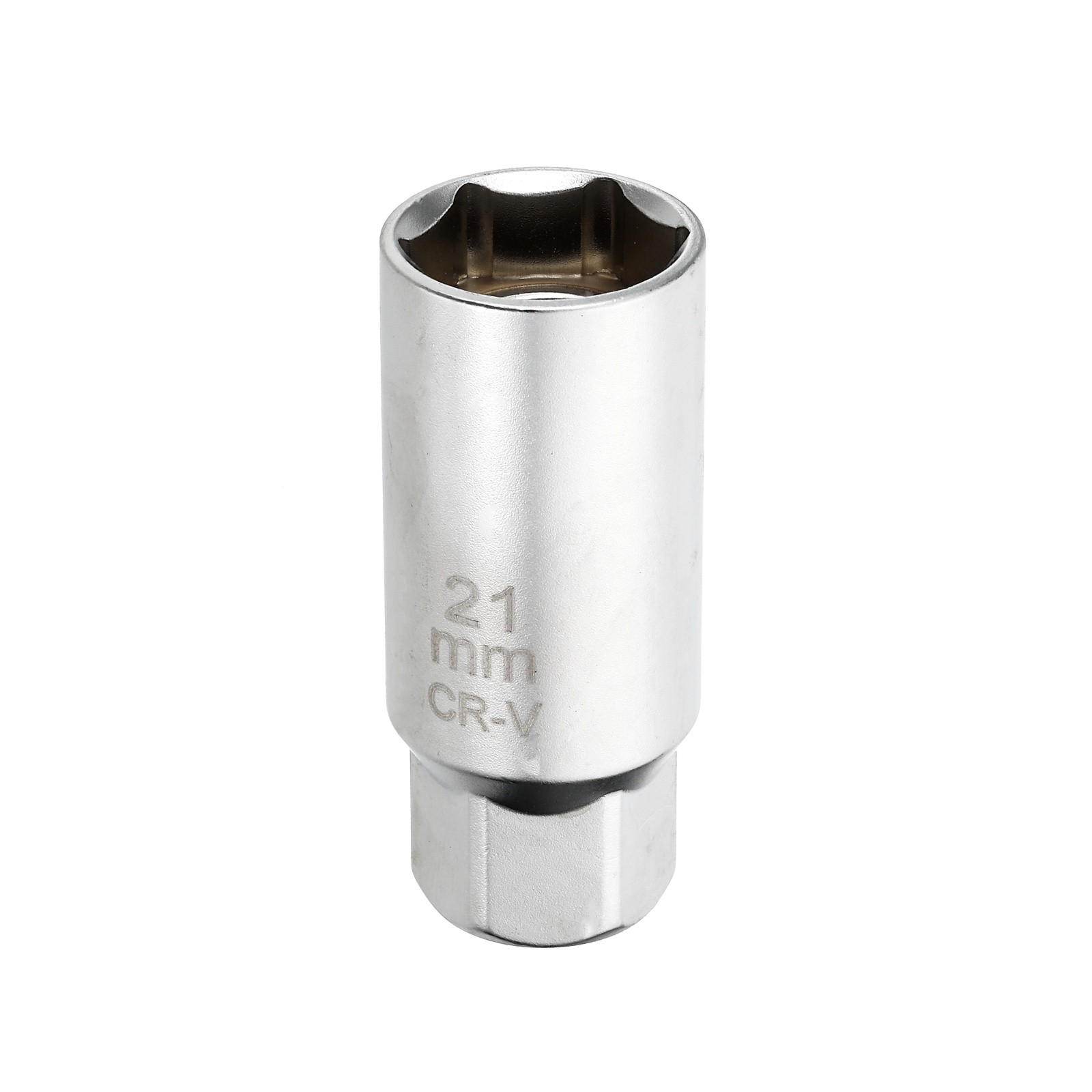 Spark Plug Socket 3/8" Drive 21mm Magnetic Spark Plug Socket Silver