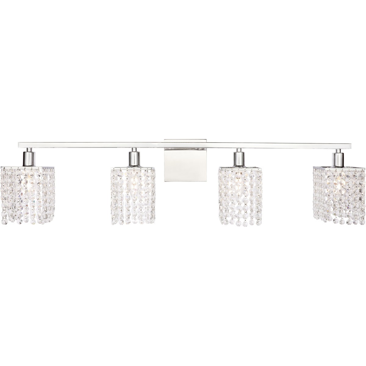 Living District LD7013C Phineas 4 Light 36 inch Chrome Wall sconce Wall Light