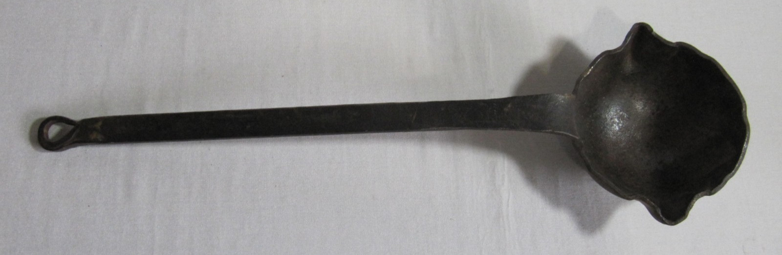 Antique Cast Iron Blacksmith Smelting Ladle w/ Double Spouts