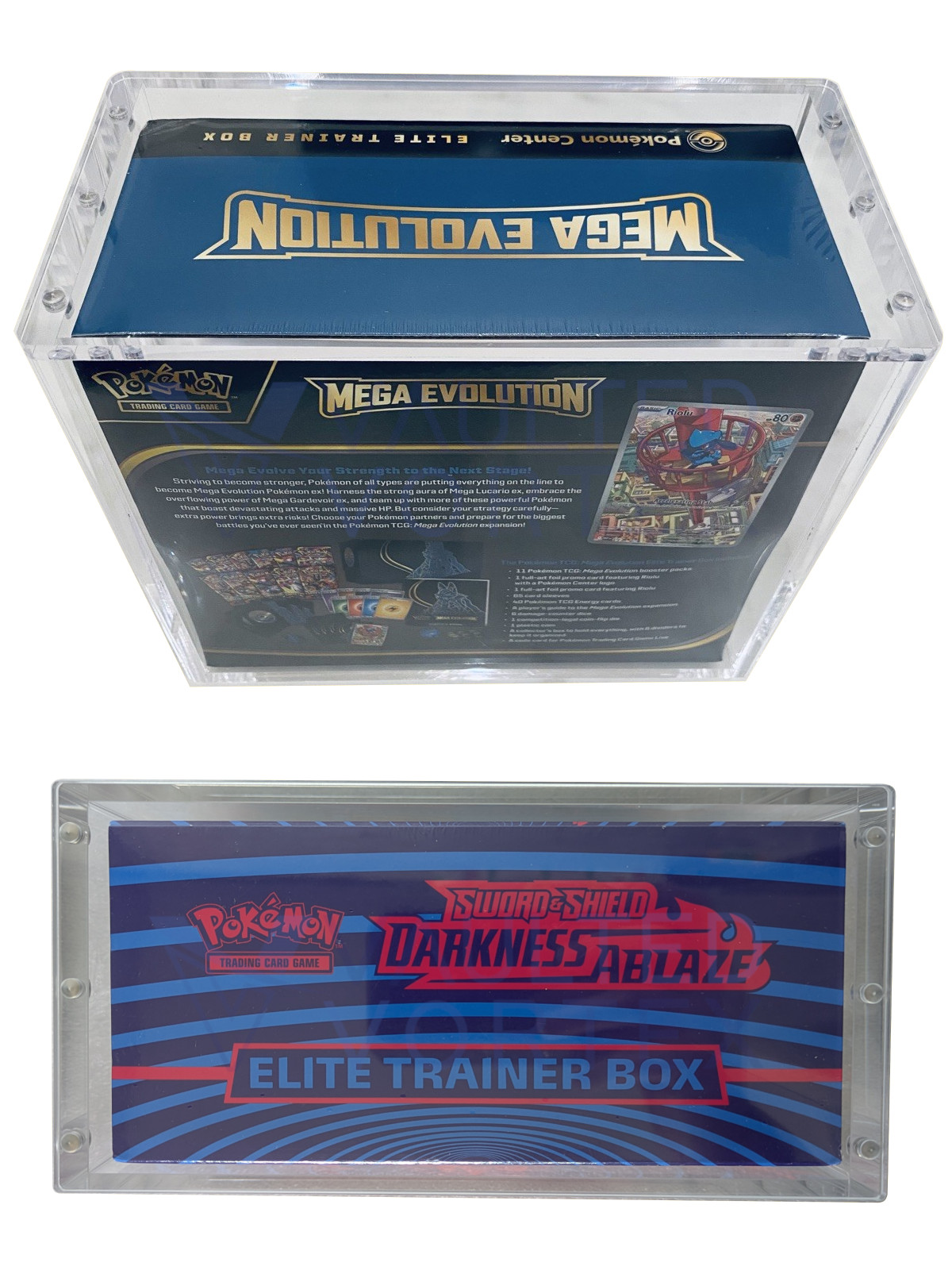 Pokemon ETB Acrylic Case 8mm For Elite Trainer Display Storage Case