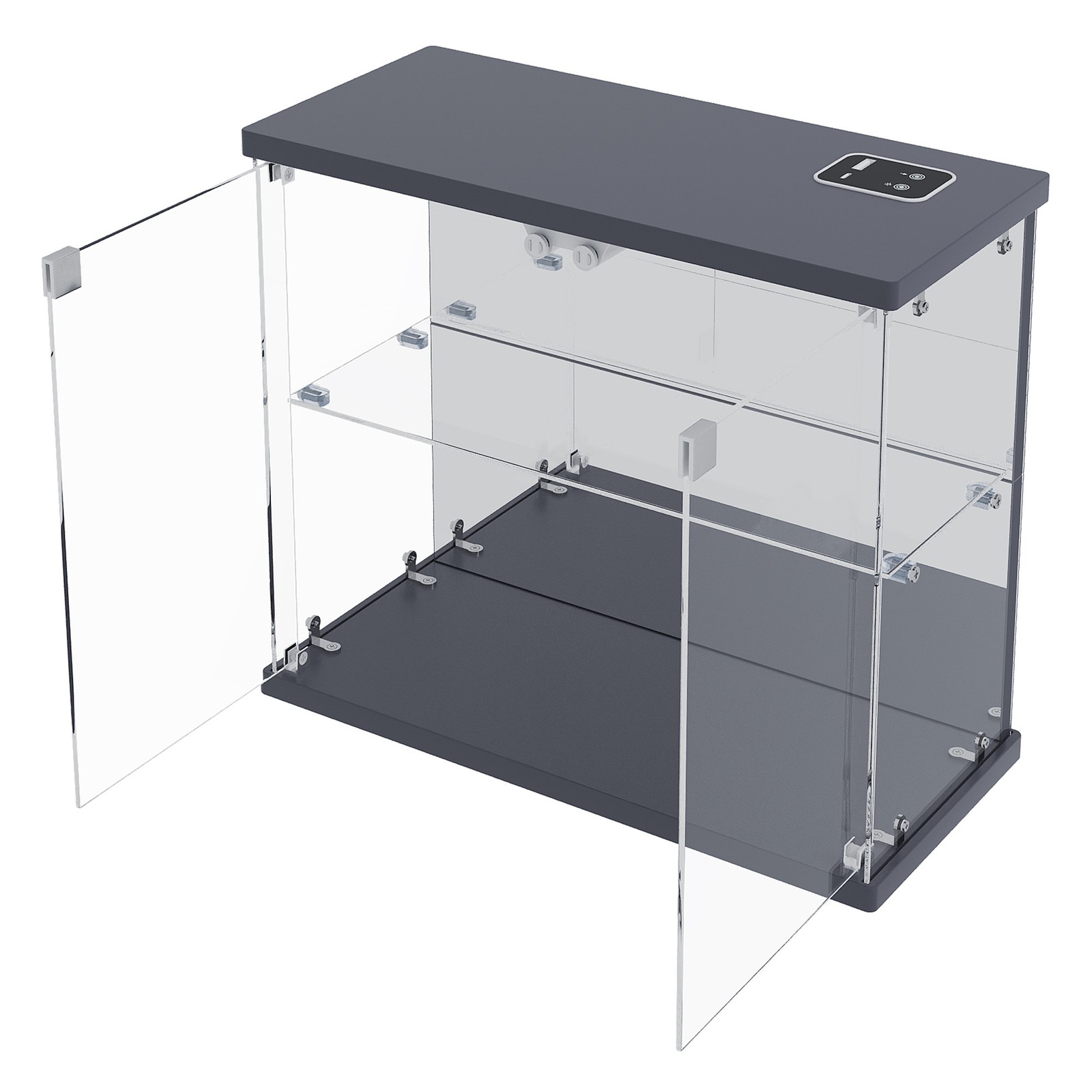 Smart Display Case with Human Sensor, Display Box with LED Lights for Figures