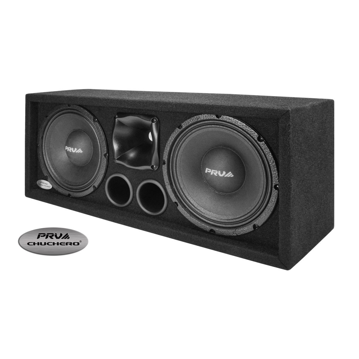 PRV Audio Chuchero 1000 Watts Speaker Box Dual 10” + Compression Driver 2 Ohm