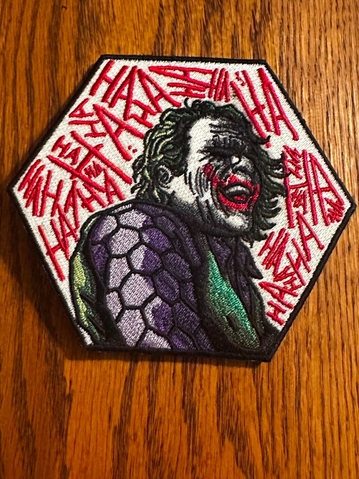 Joker "Mayhem" Kali Dezign Embroidered Morale Patch, RARE, Hook/Loop, NEW