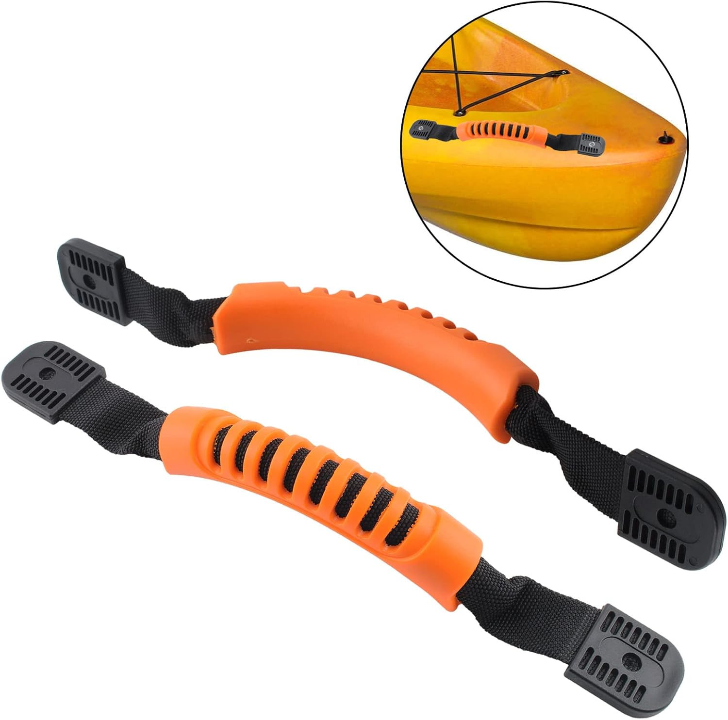 Kayak Carry Handles - Side Mount Replacement with Plastic Buckle for Paddle, Tan
