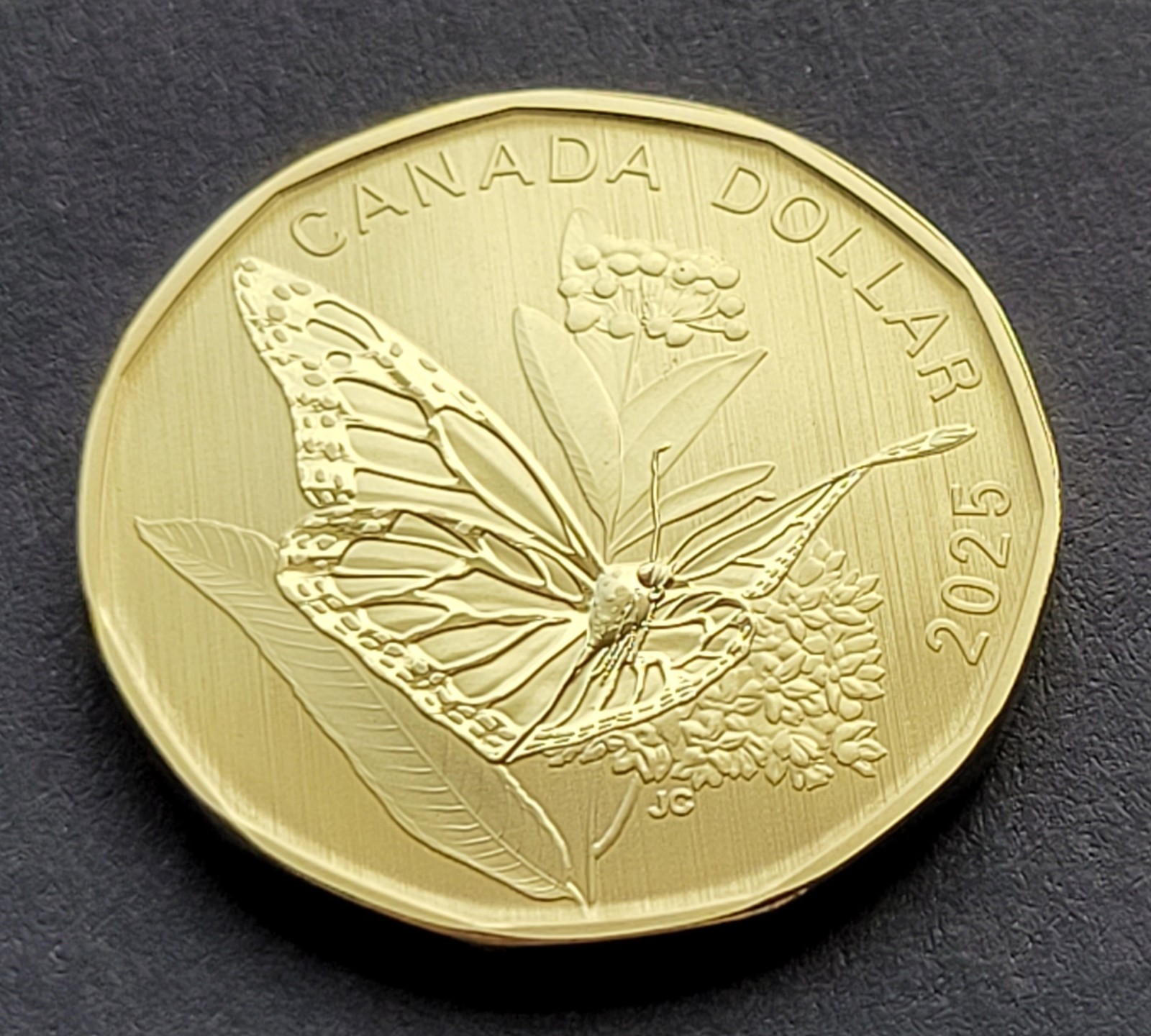 ***  CANADA   LOONIE   2025  ***  SPECIMEN  ***  MONARCH  BUTTERFLY  ***
