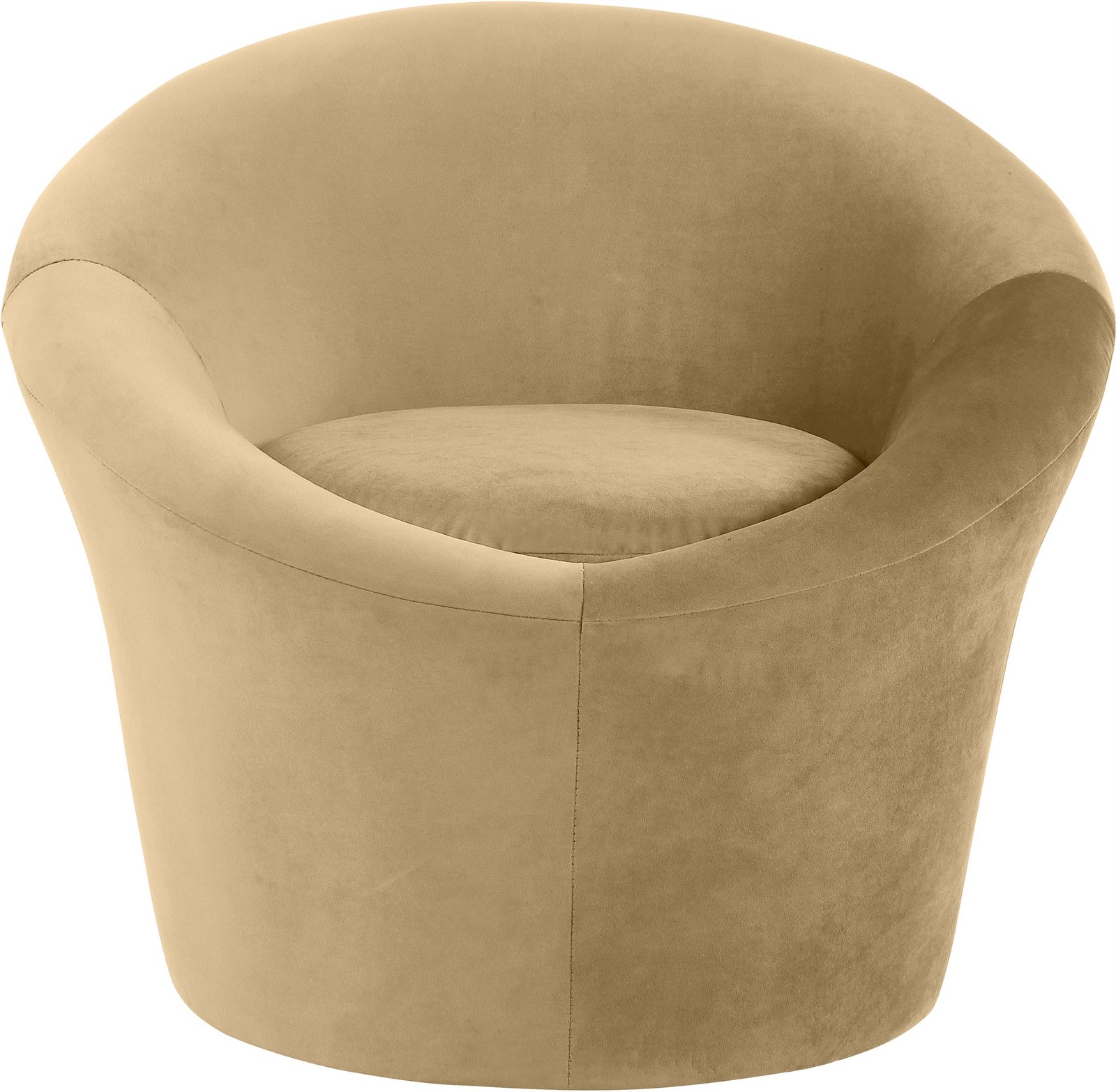 Meridian Furniture Tristan Camel Velvet Accent Chair