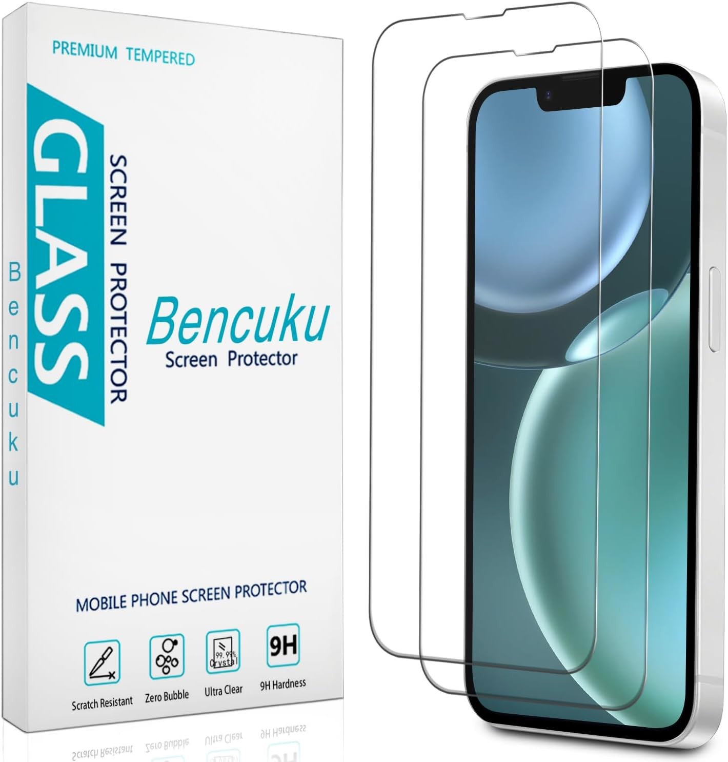 2 Pack) Screen Protector for iPhone 17e / iPhone 16e Tempered Glass, Anti