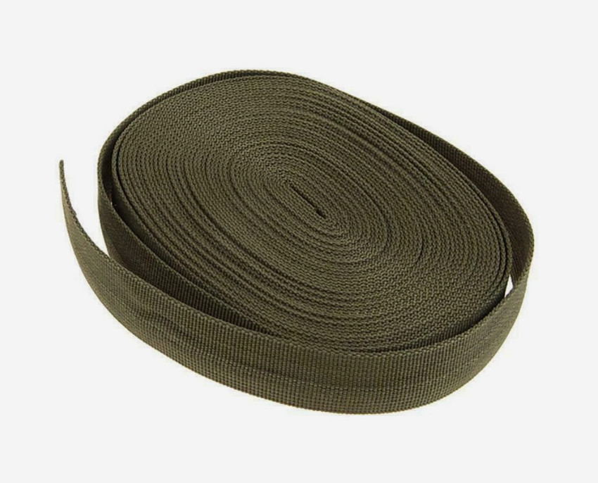 Thick, durable, flat nylon strap, 1 inch x 10 yard in size, suitable for hunting
