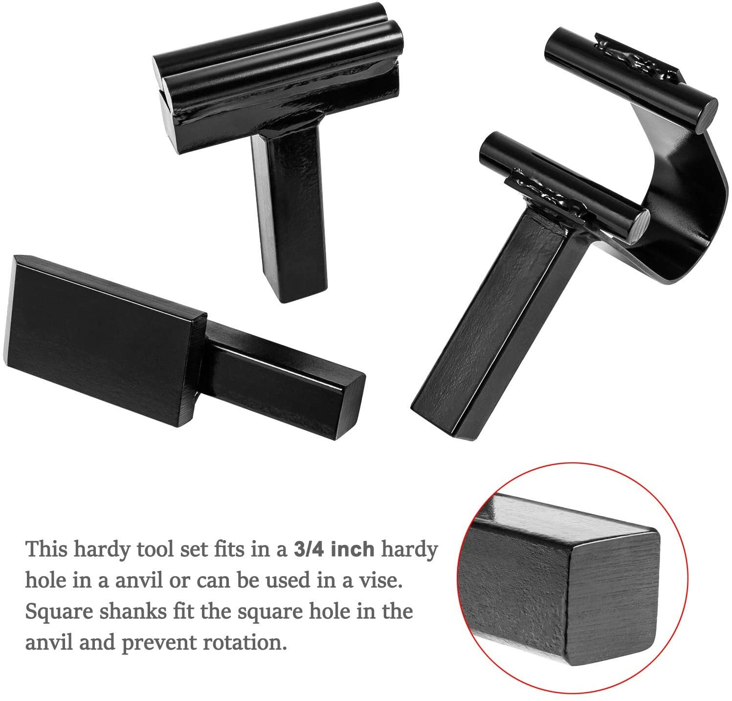 3/4" Blacksmith Anvil Forge Hardy Tool Hot Cut Creasing Stake Spring Fuller
