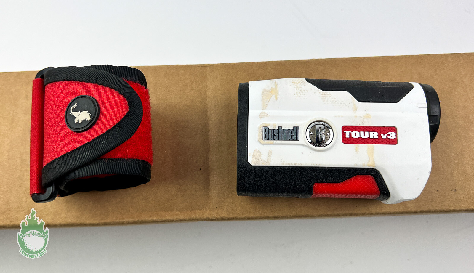 Used Bushnell Tour V3 Rangefinder with Stick It Magnetic Strap
