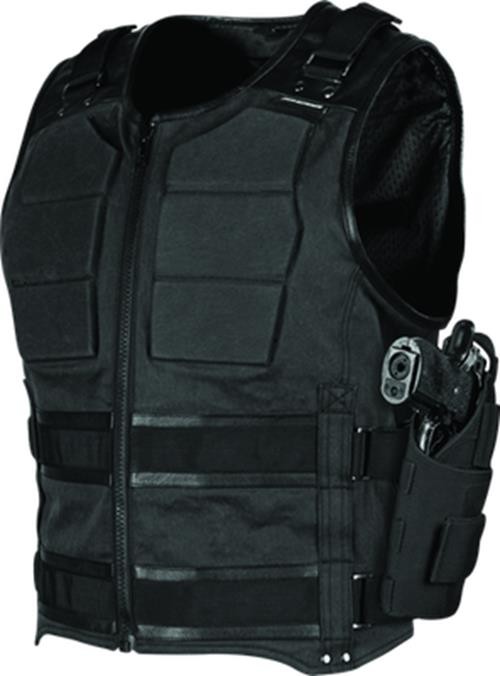 SpeedandStrength 880133 True Grit Armored Vest Black - Large