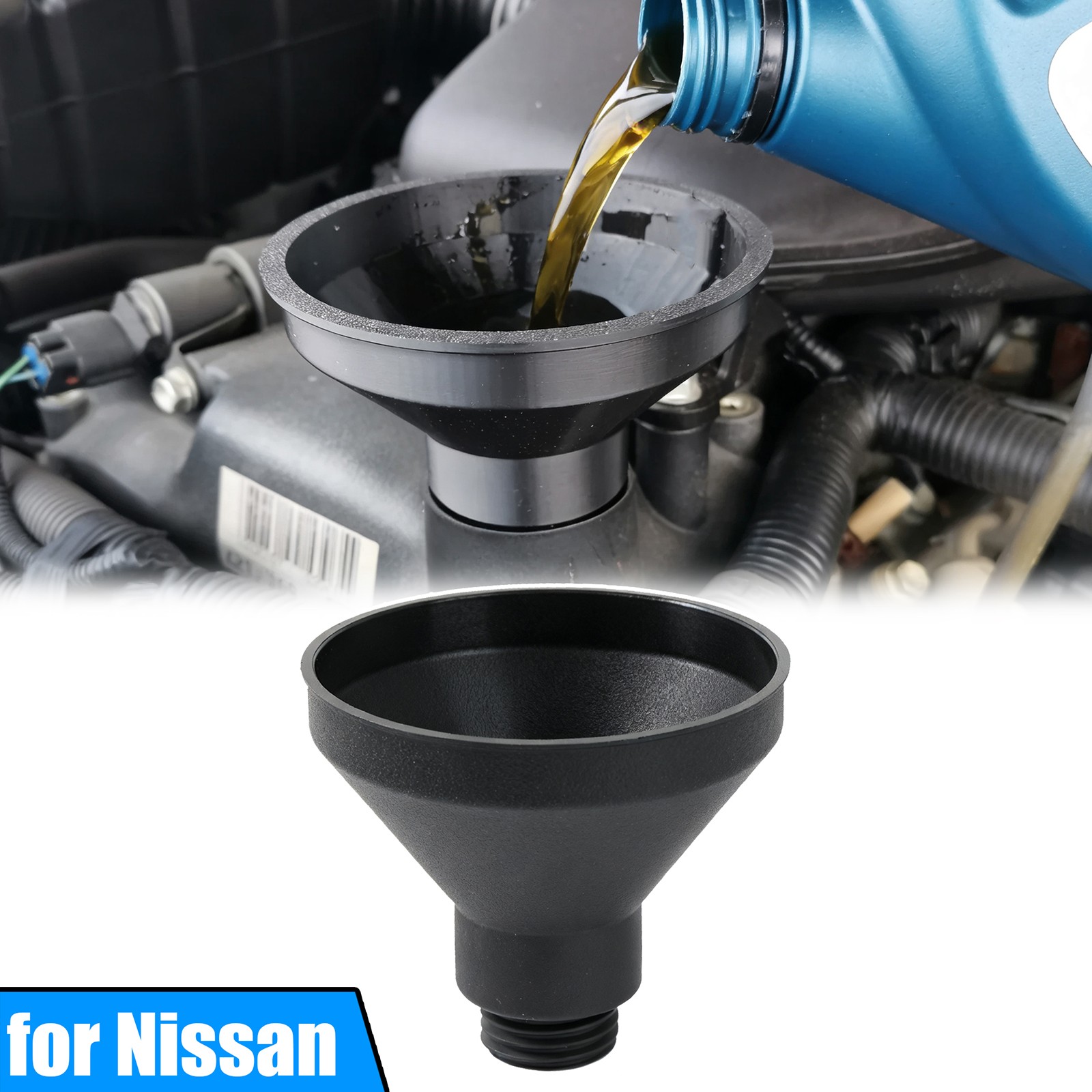 Engine.Oil Funnel Filler For Nissan Qashqai X-Trail Tiida 350Z NV200 Patrol Juke