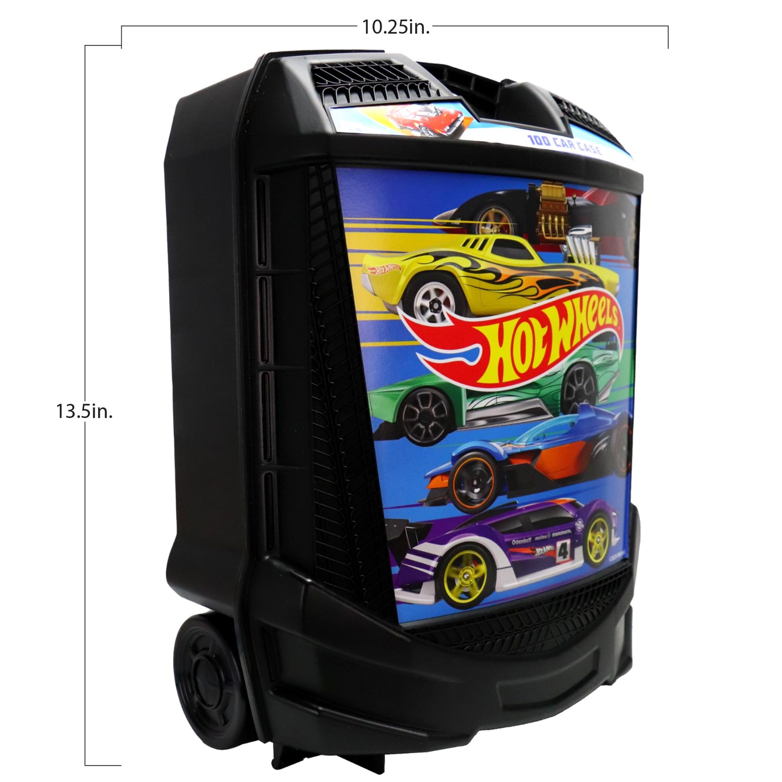 Hot Wheels 100-Car Storage Case – Large Capacity 100 Car Case, Multi