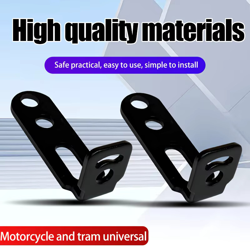 L Shape Motorcycle Headlight Bracket LED Light Extension Holder Mount Retrofit