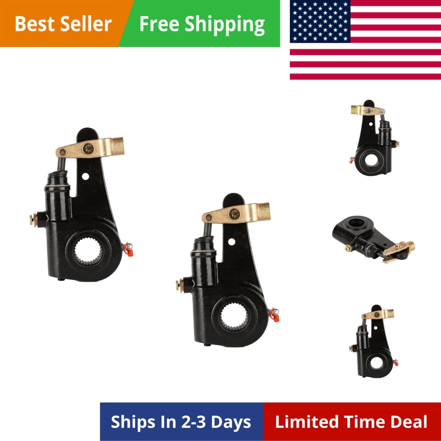 R801073 5.5" Unhanded Arm Slack Adjuster 28 Spline 1.5" Diameter Replace 139....