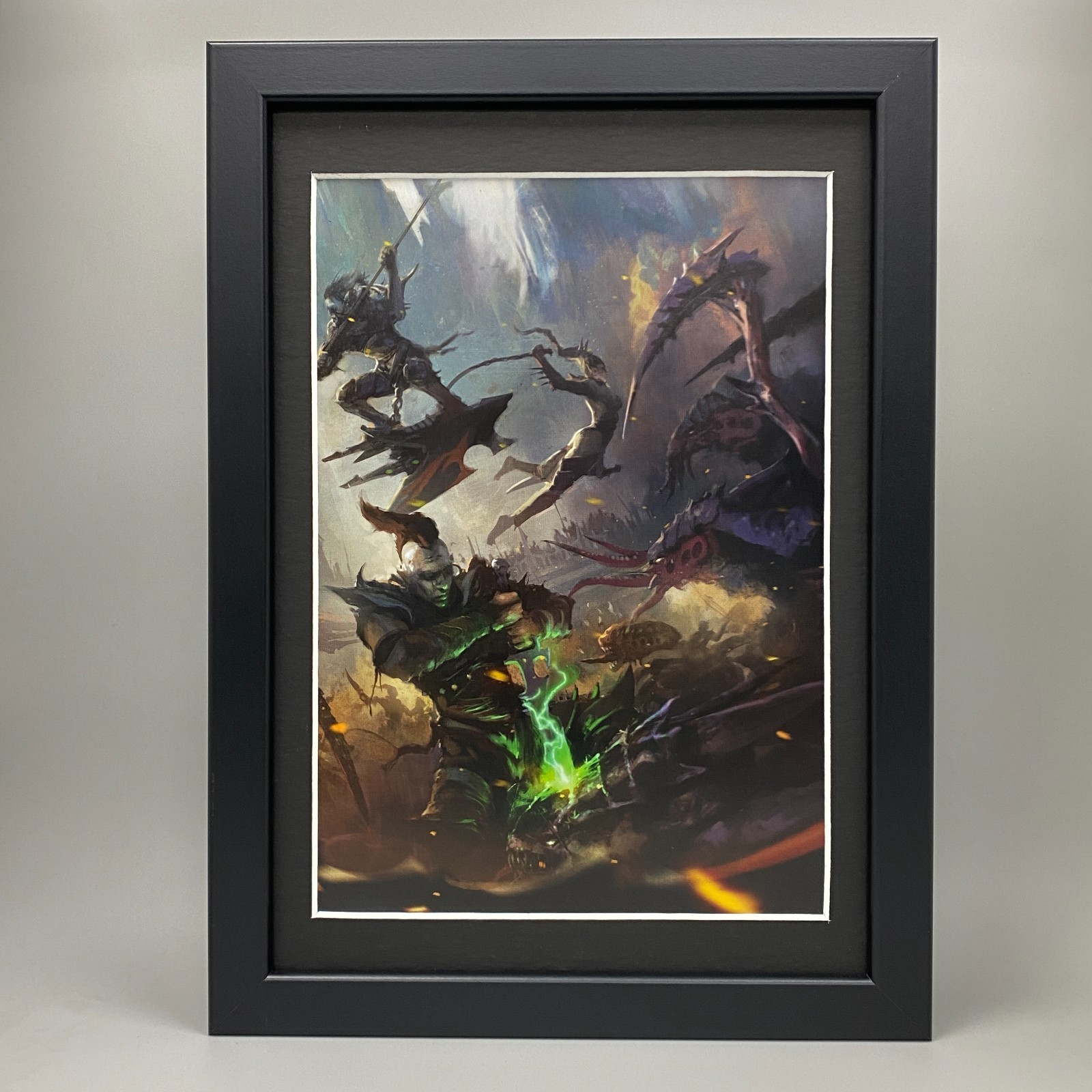 DRUKHARI HELLIONS FRAMED ART DARK ELDAR WARHAMMER 40,000 40K