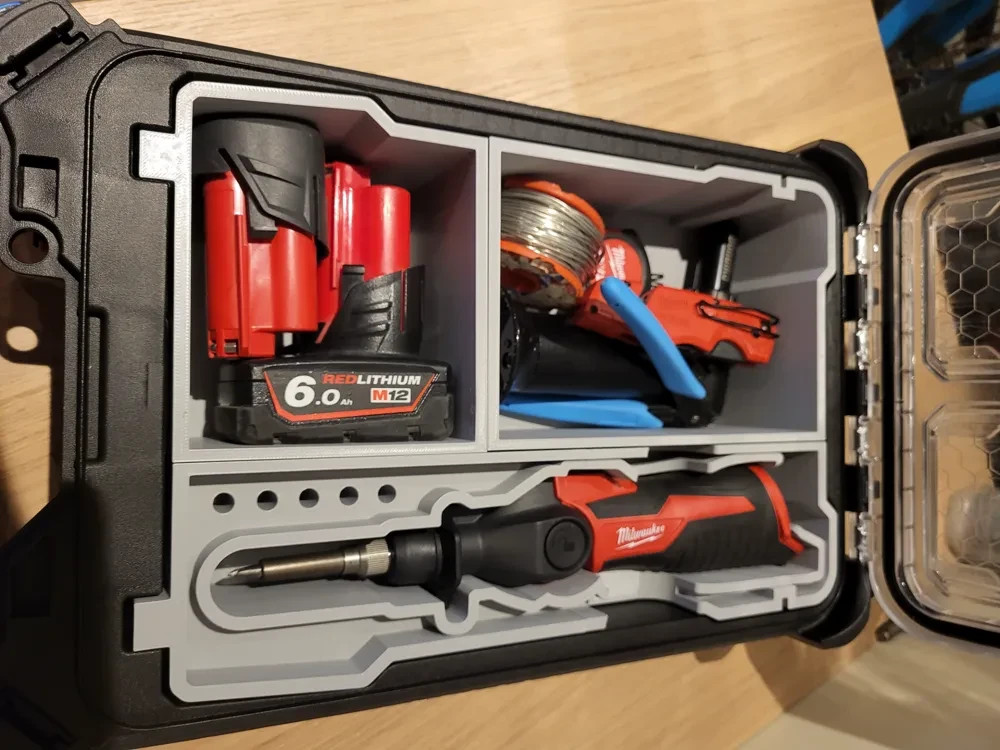 M12 Soldering Iron Compact packout insert