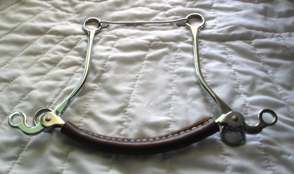 NEW PONY HACKAMORE WITH LEATHER NOSE 9 1/2"