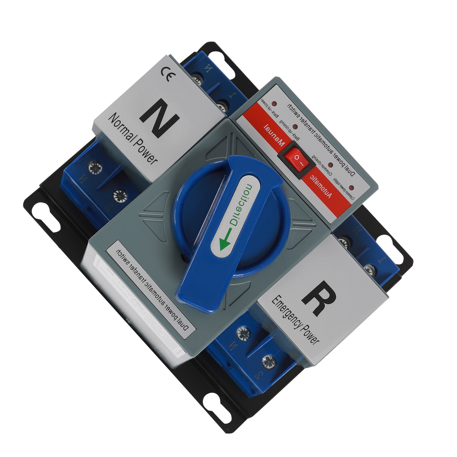 AC110V 2P 63A Mini Dual Power Automatic Transfer Switch Toggle Control Converts