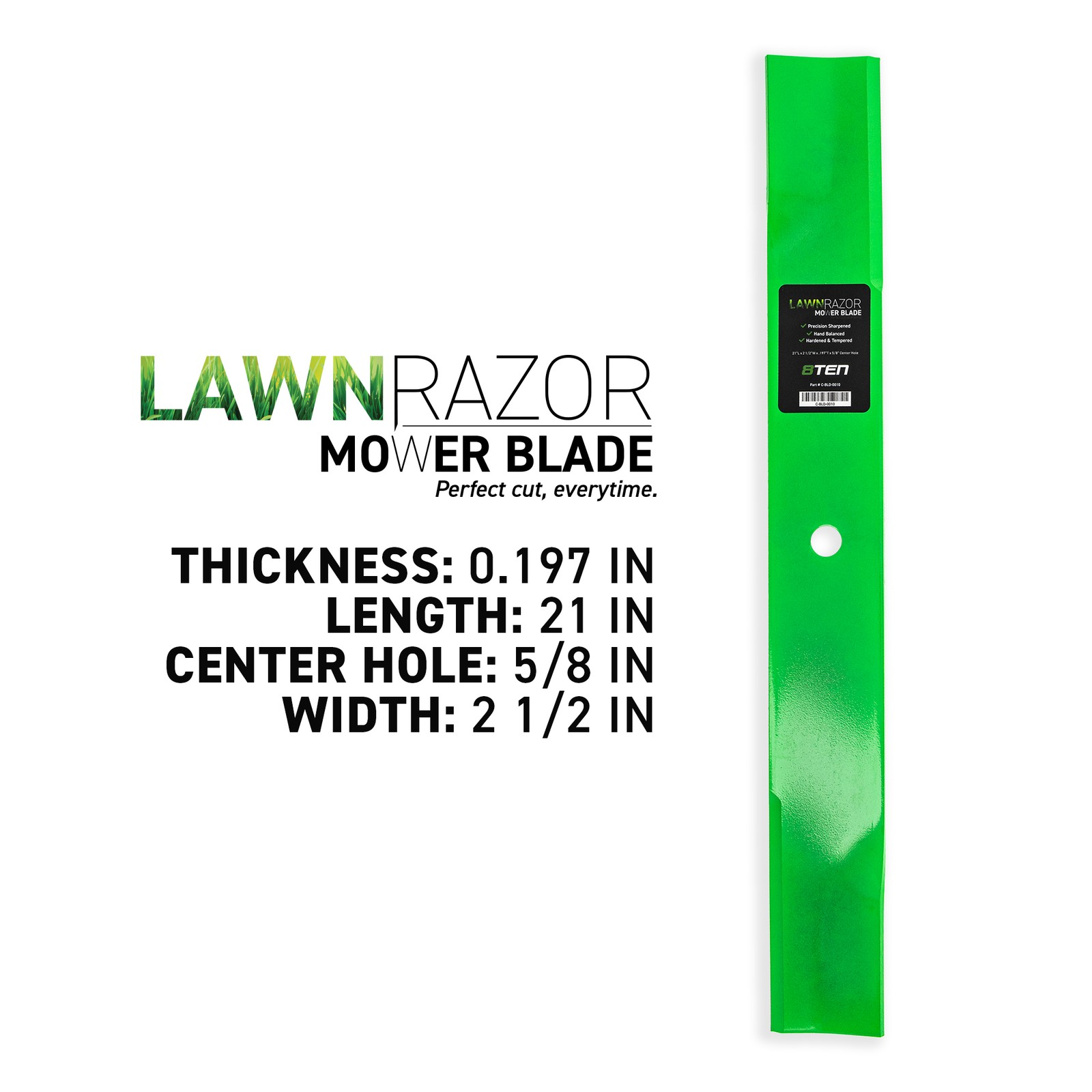 LawnRAZOR Blade for Scag 48111 Ferris 1520842 Husqvarna 539101733 481708 Set