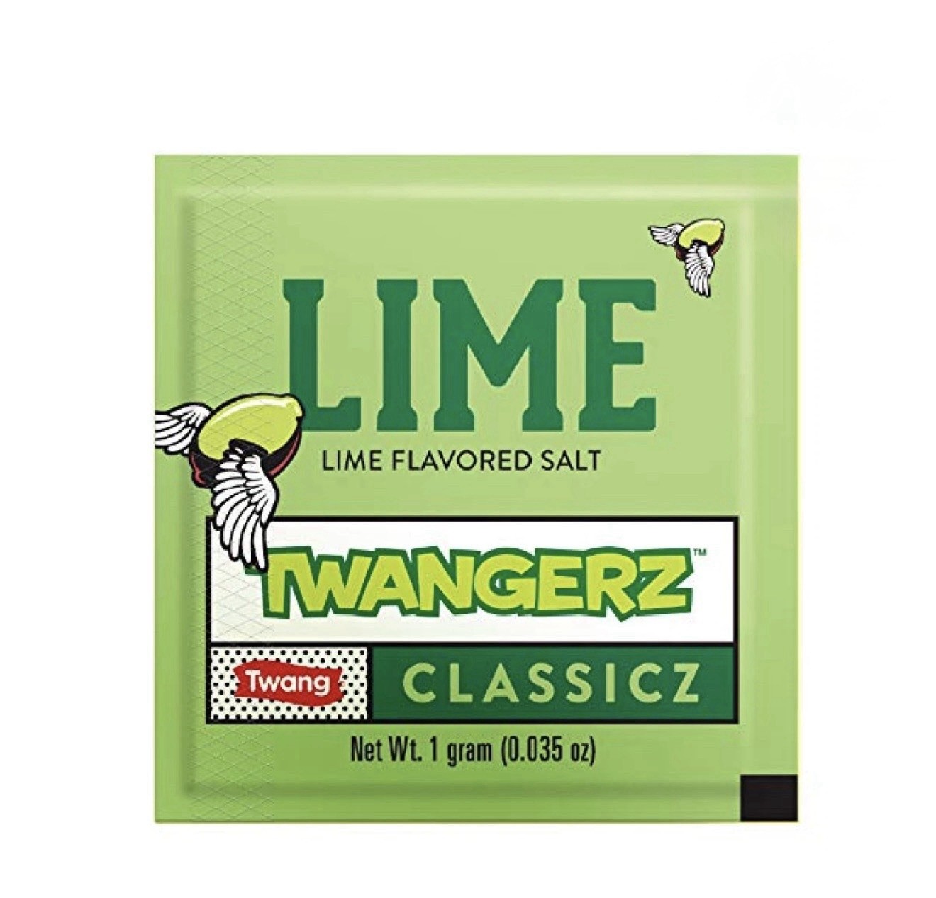 100 Packets Twang Twangerz Classicz Lime Flavored Salt Topping 0.03oz Free Ship