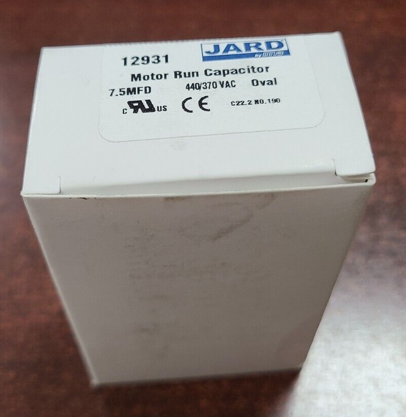 Replacement Oval Run Capacitor 7.5 uf MFD mf Furnace Fan Blower Motor 12931