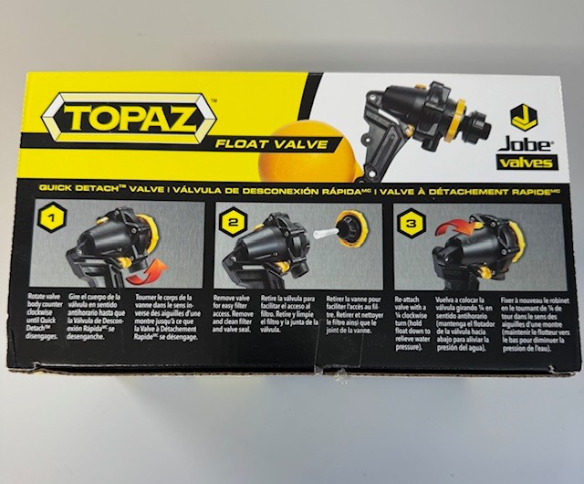 Jobe TPV0100D Topaz Float Valve with Detachable Base - NOS