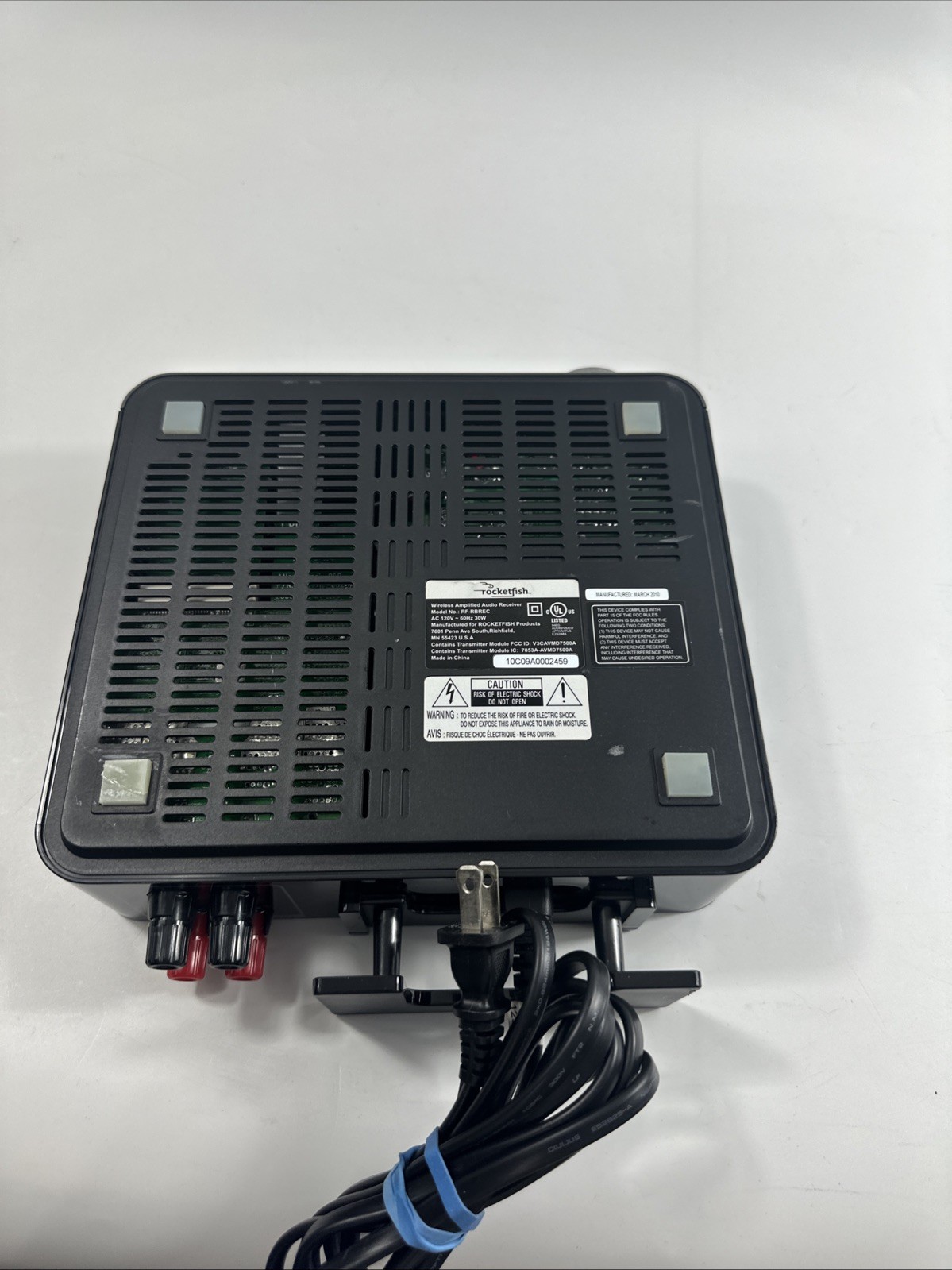 Rocketfish Wireless Amplified Audio Receiver RF-RBREC only