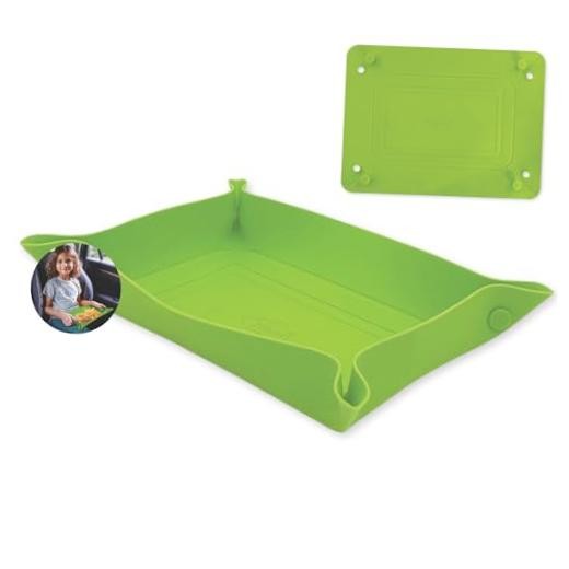 Foldable Silicone Snack Holder – Spillproof Food Surface for Kids & Kids