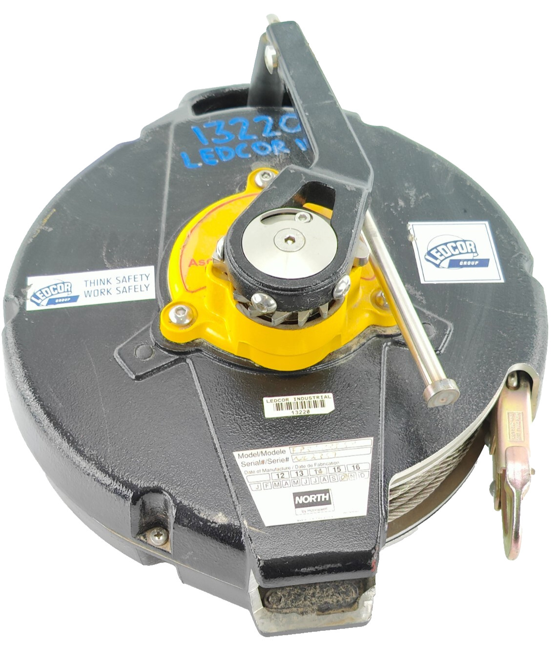 NORTH FP3/733SR Retractable Lifeline Fall Arrester 100 ft. Stainless Steel Cable