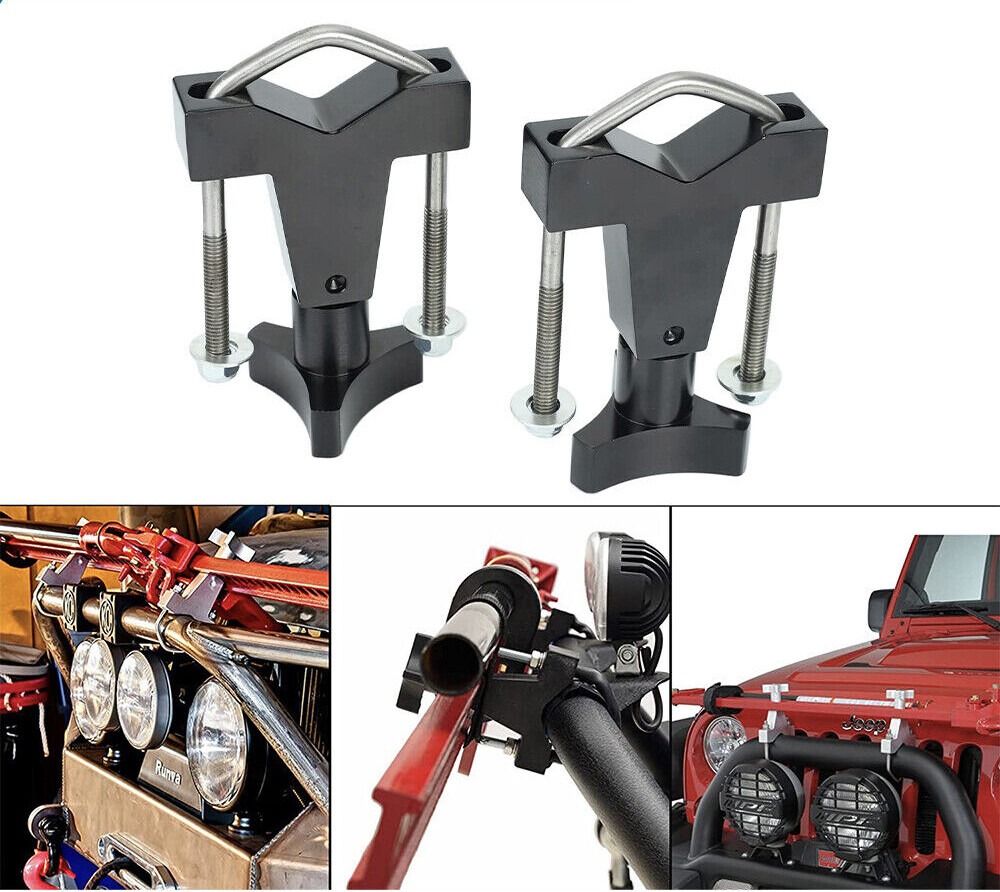 High-Lift Jack Tube Mount 1-2.5" (Round/Square) For Jeep Rzr Offroad Polaris