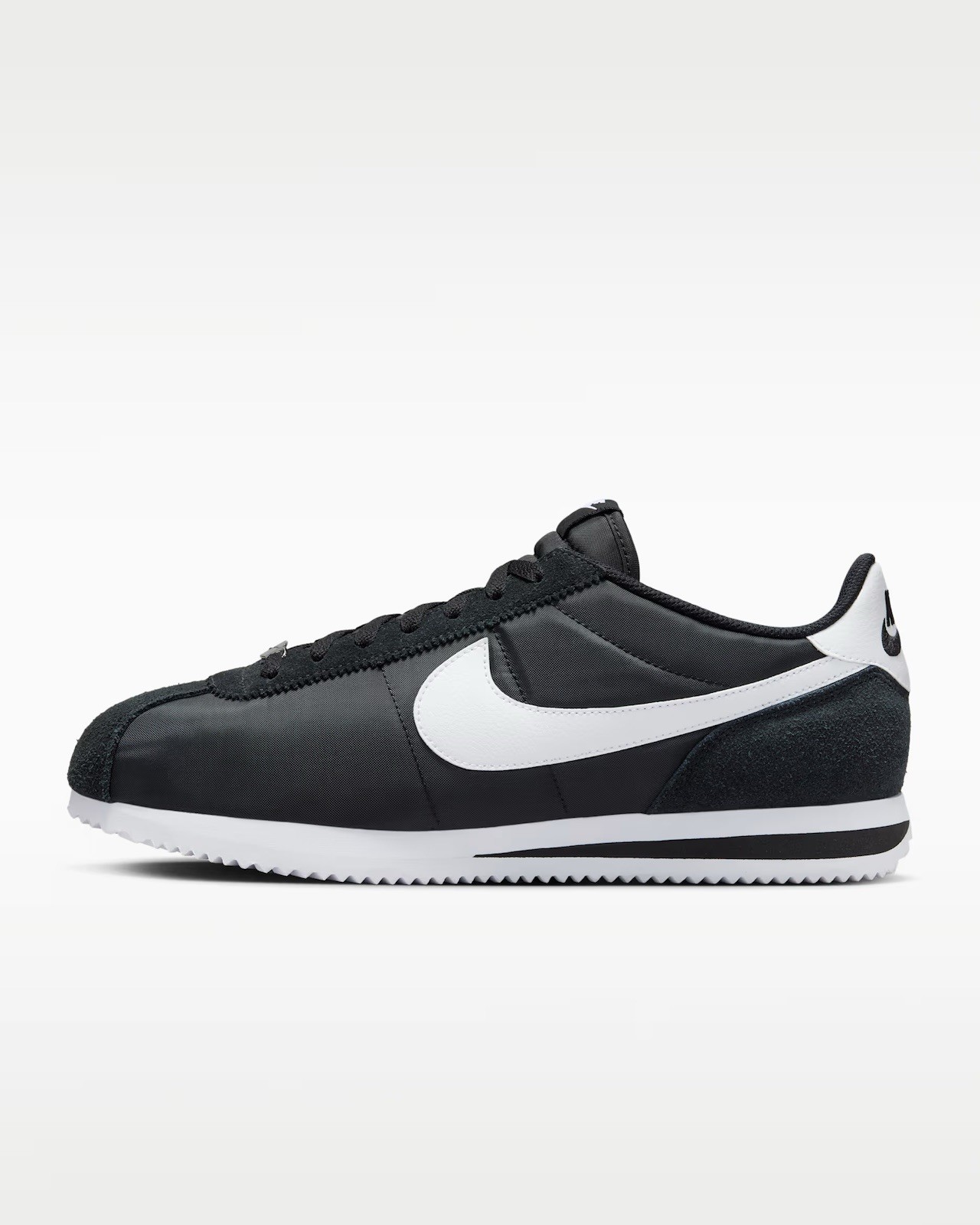 Nike Cortez TXT Black White Lace Up Casual Sneakers HF0263-001 Men's Sizes