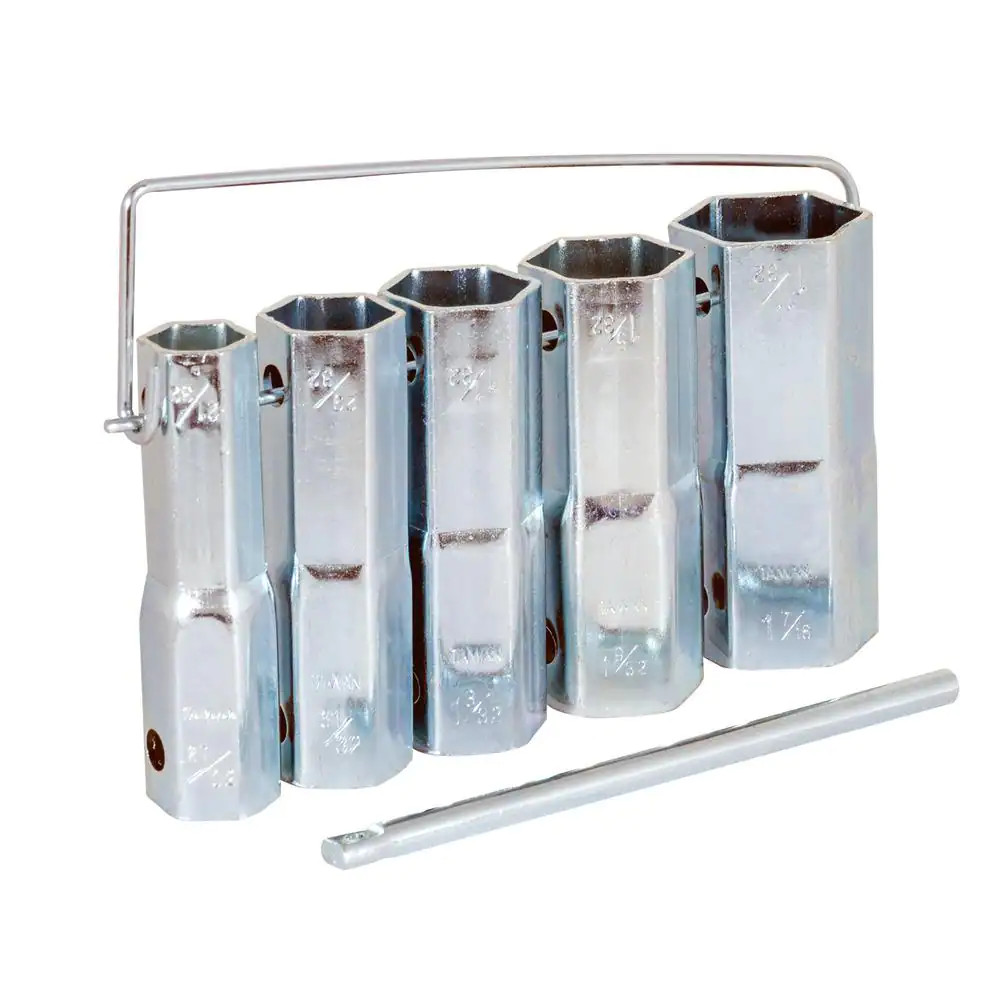 5-Piece Plumber'S Socket Set with Bar Handle