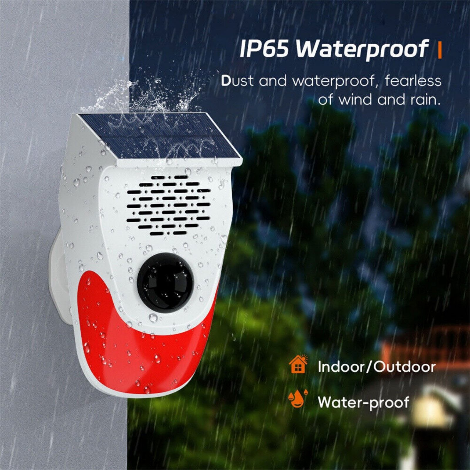 Home Intelligent Infrared Detector Voice Announcer 120dB High Pitched Alarm