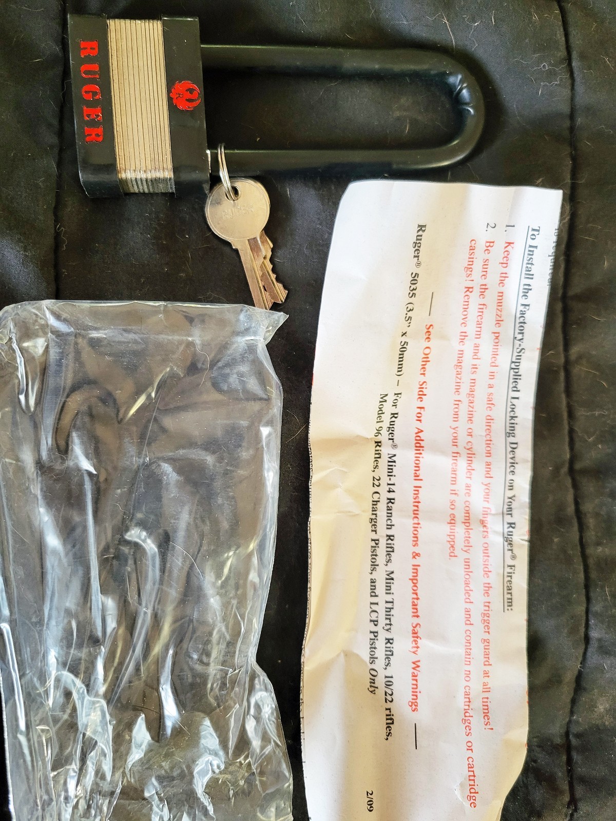 Ruger 5035 Gun Lock 3.5" x 50 MM New