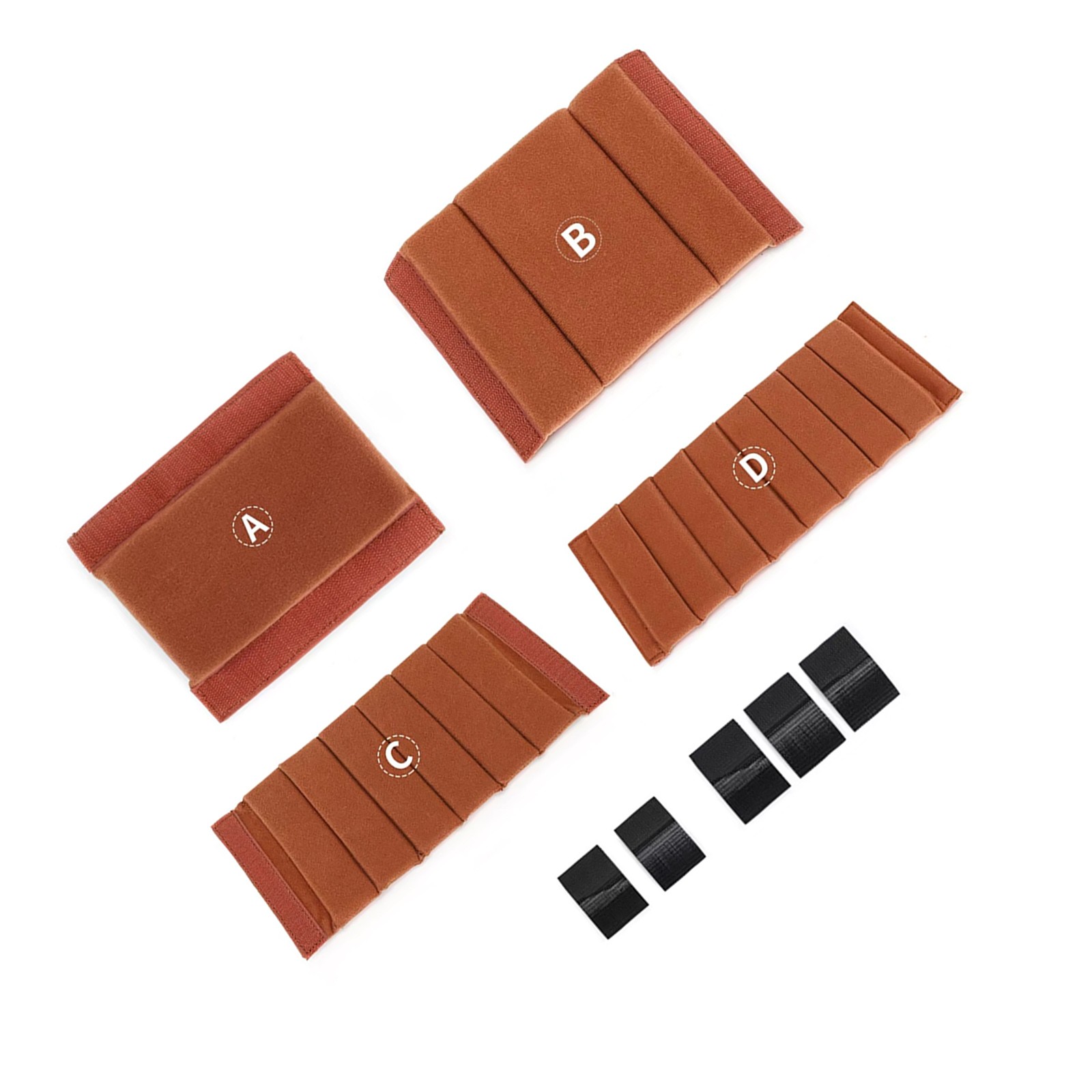 4PCS Camera Bag Case Insert Partition Divider Protection Pad Accessories