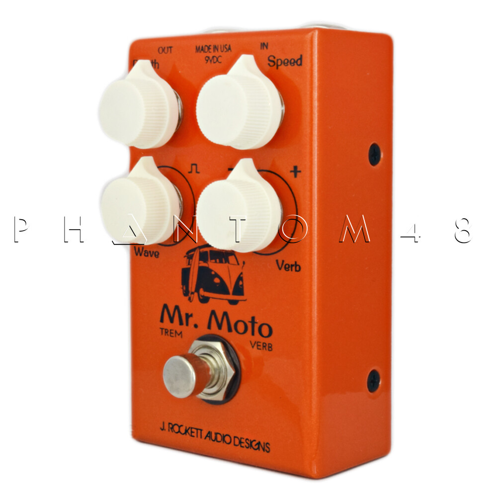 J Rockett - Mr. Moto - Tremolo and Reverb Guitar Multi-Effects Pedal - Two in...