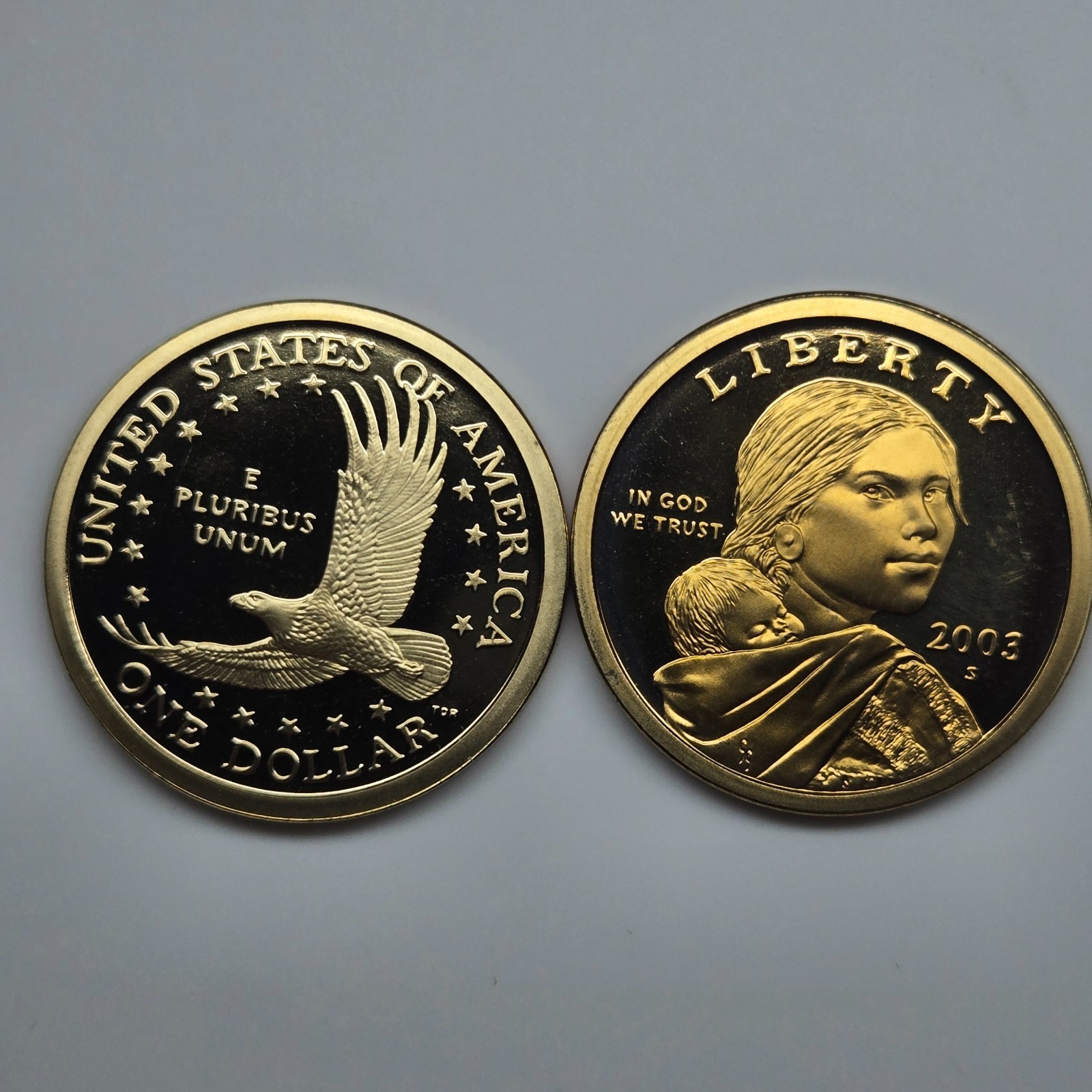 (1) 2003-S Sacagawea Dollar Proof Uncirculated Coin - Exact Coins Pictured