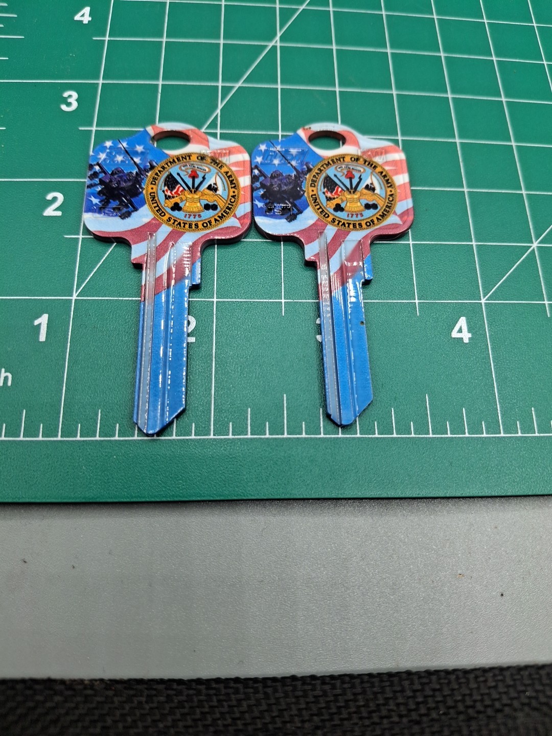 (2) OFFICIAL ARMY House Key Blank Kwikset KW Ilco Team Keys NEW UNCUT