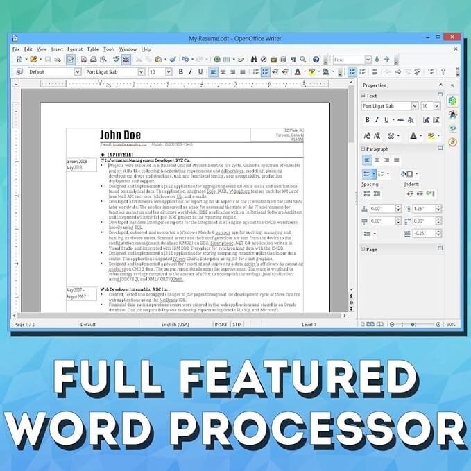 OpenOffice Software Suite for MAC DVD Word Processing Home Student Business