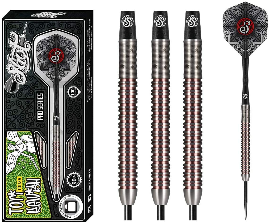 Shot! Darts Tori Kewish 23gm Steel Tip Dart Set-Center Weighted-90% Tungsten