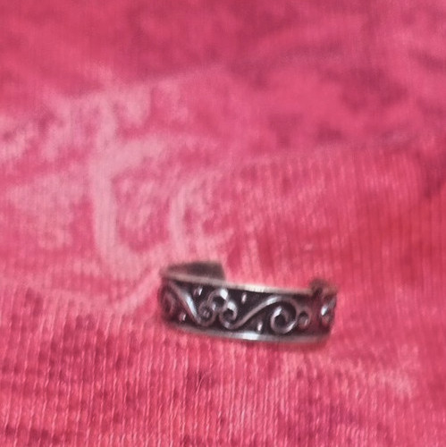 Sterling Silver Toe Ring Adjustable 925
