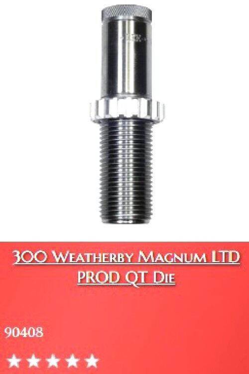 Lee 90408 Quick Trim Die Is The Easy Way to Trim Brass 300 Weatherby 300 Whby